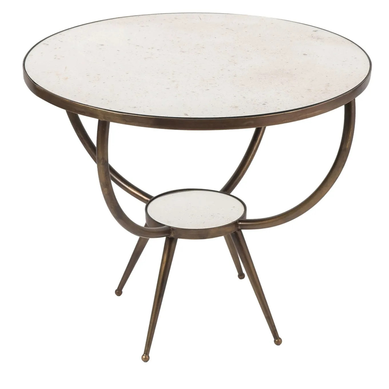 Retrò Oval Brass Bistrò Table