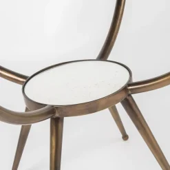Retrò Oval Brass Bistrò Table