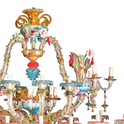 Rezzonico A Barca 50-Light Polychrome Chandelier