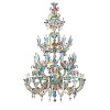Rezzonico 46-Light Polychrome Chandelier