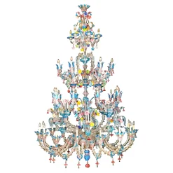 Rezzonico 46-Light Polychrome Chandelier