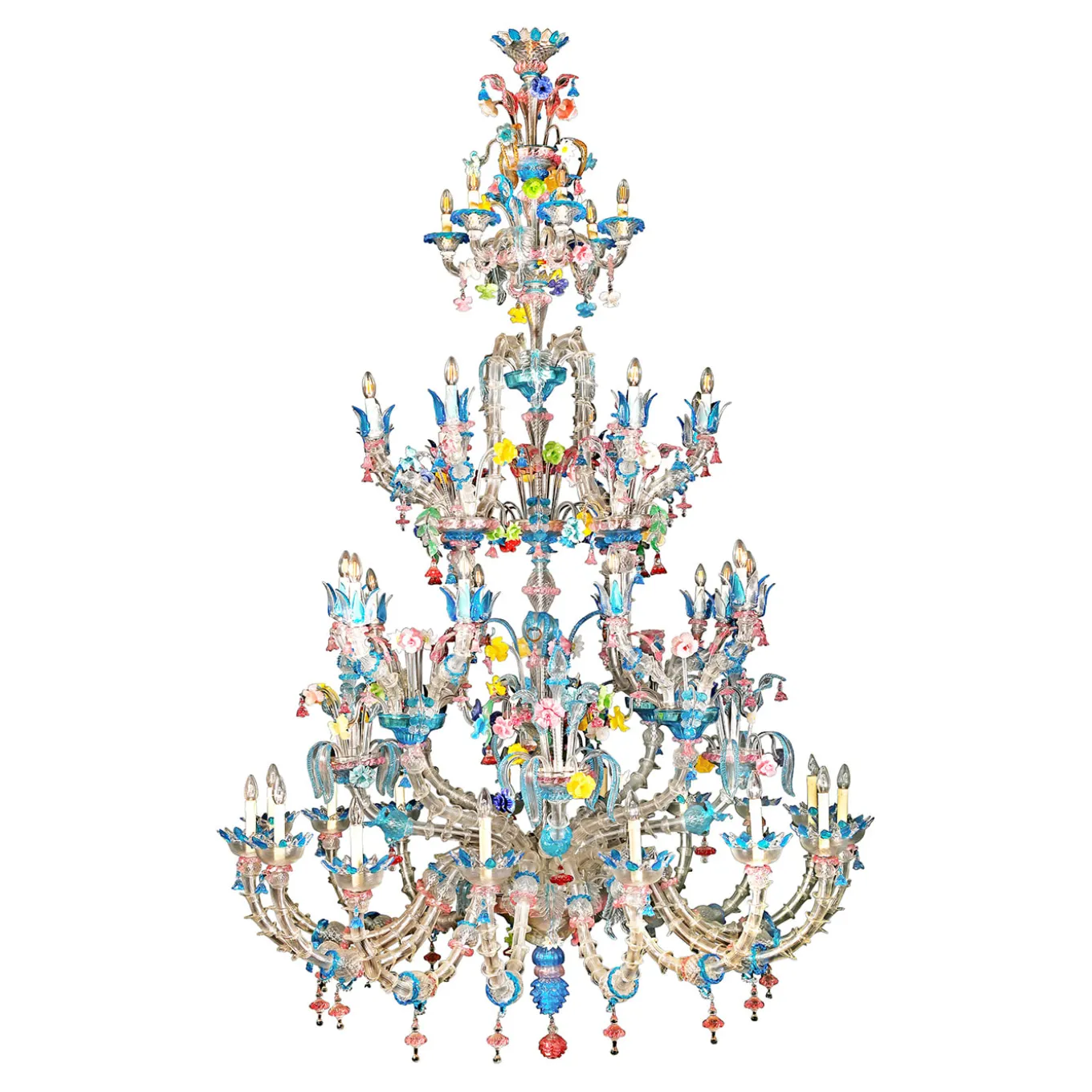Rezzonico 46-Light Polychrome Chandelier