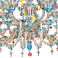 Rezzonico 46-Light Polychrome Chandelier
