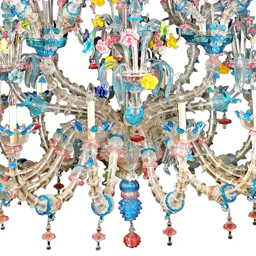 Rezzonico 46-Light Polychrome Chandelier