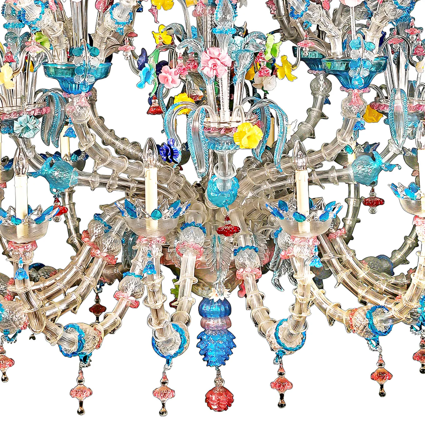 Rezzonico 46-Light Polychrome Chandelier