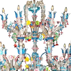 Rezzonico 46-Light Polychrome Chandelier