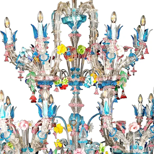 Rezzonico 46-Light Polychrome Chandelier