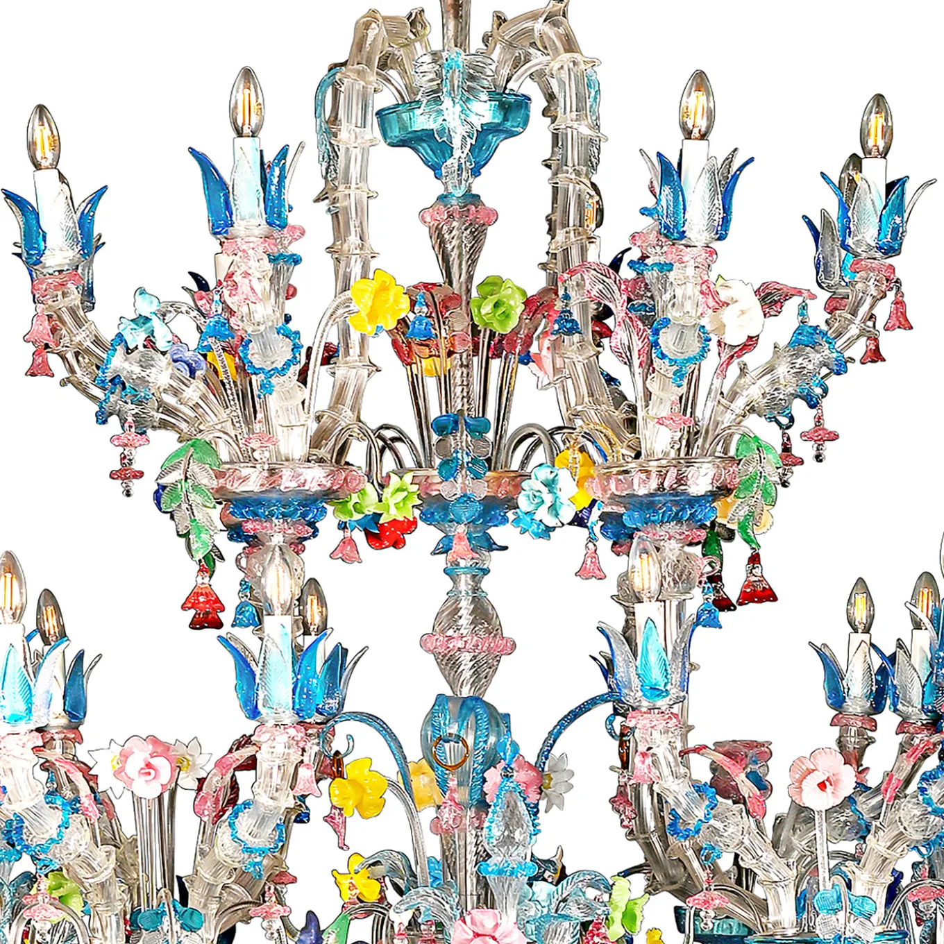 Rezzonico 46-Light Polychrome Chandelier