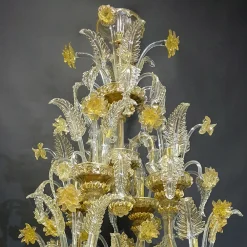 Rezzonico-style Gold and Crystal Chandelier #3