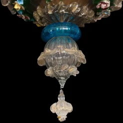 Rezzonico-style Gold and Crystal Chandelier #5