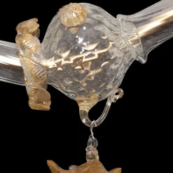 Rezzonico-style Gold and Crystal Chandelier #1