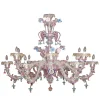 Rezzonico-style Pink Chandelier
