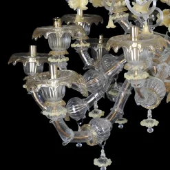 Rezzonico-style Yellow Chandelier