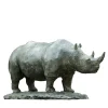 Rhinoceros Bronze Sculpture
