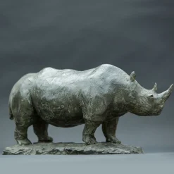 Rhinoceros Bronze Sculpture