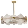 Rhombus 6-Light Beige Chandelier
