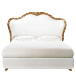 Rialto White & Gold Bed