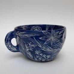 Ricamo Floral Blue Teacup