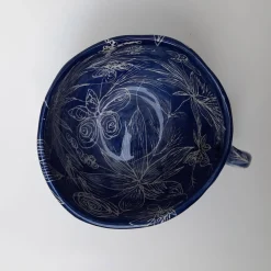 Ricamo Floral Blue Teacup