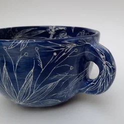 Ricamo Floral Blue Teacup