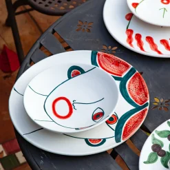 Riccardo Street Vendor of Watermelons Set of 4 Plates