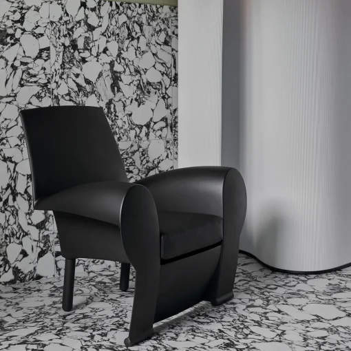 Richard III Black Armchair by Philippe Starck