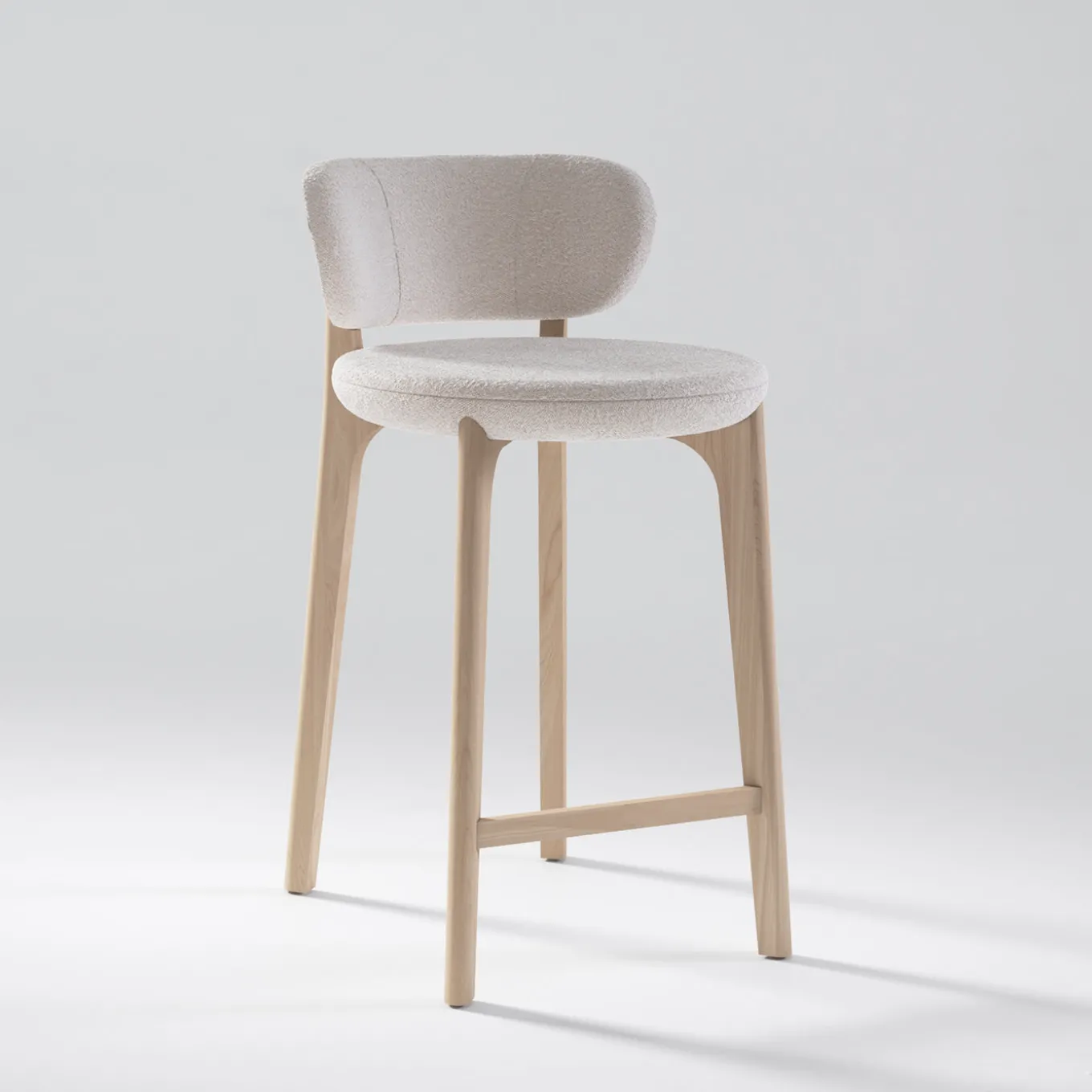 Richmond Pearl Bouclè Barstool