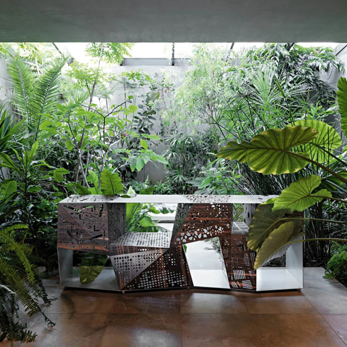 Riddled Sideboard by Steven Holl