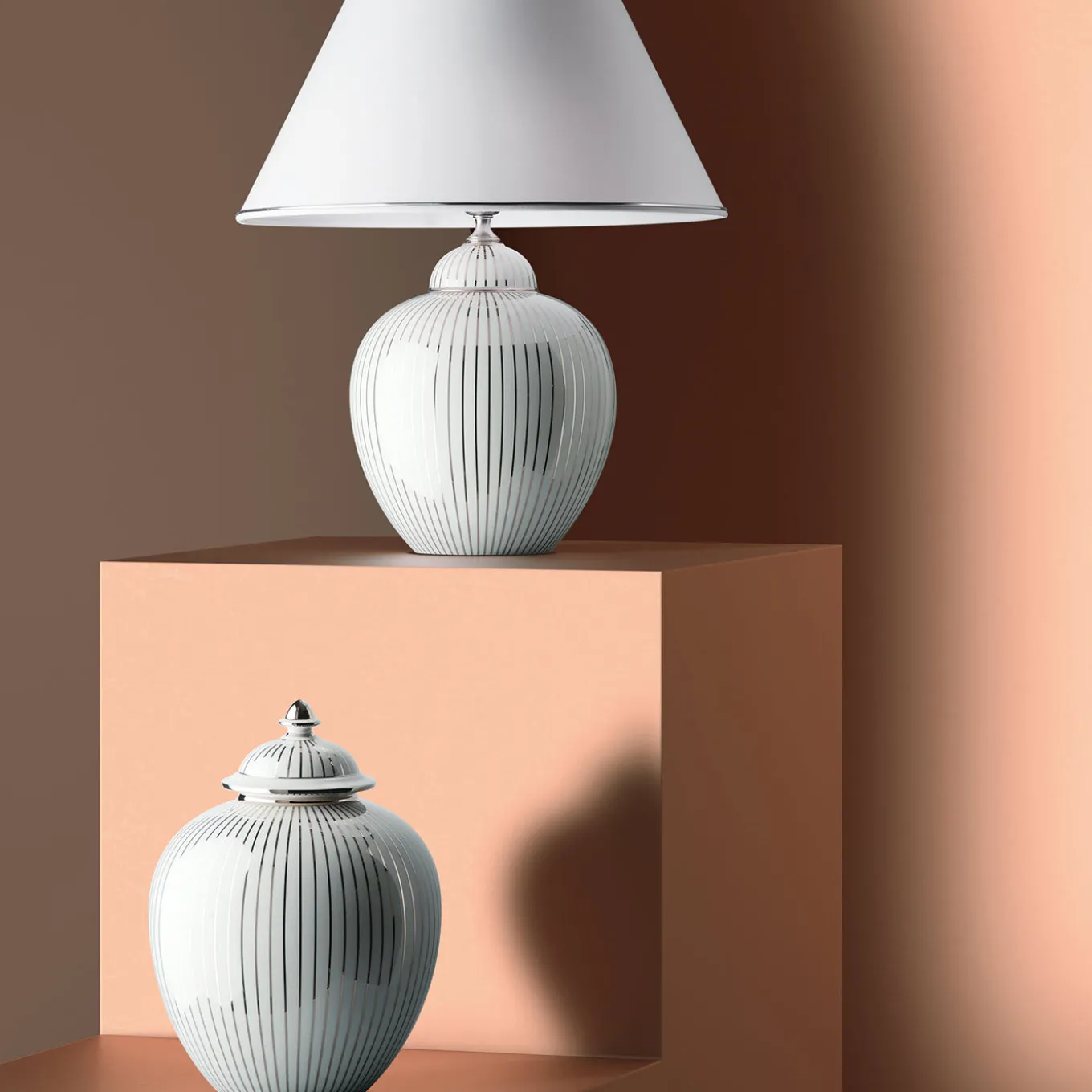 Righe Platinum Medium Potiche