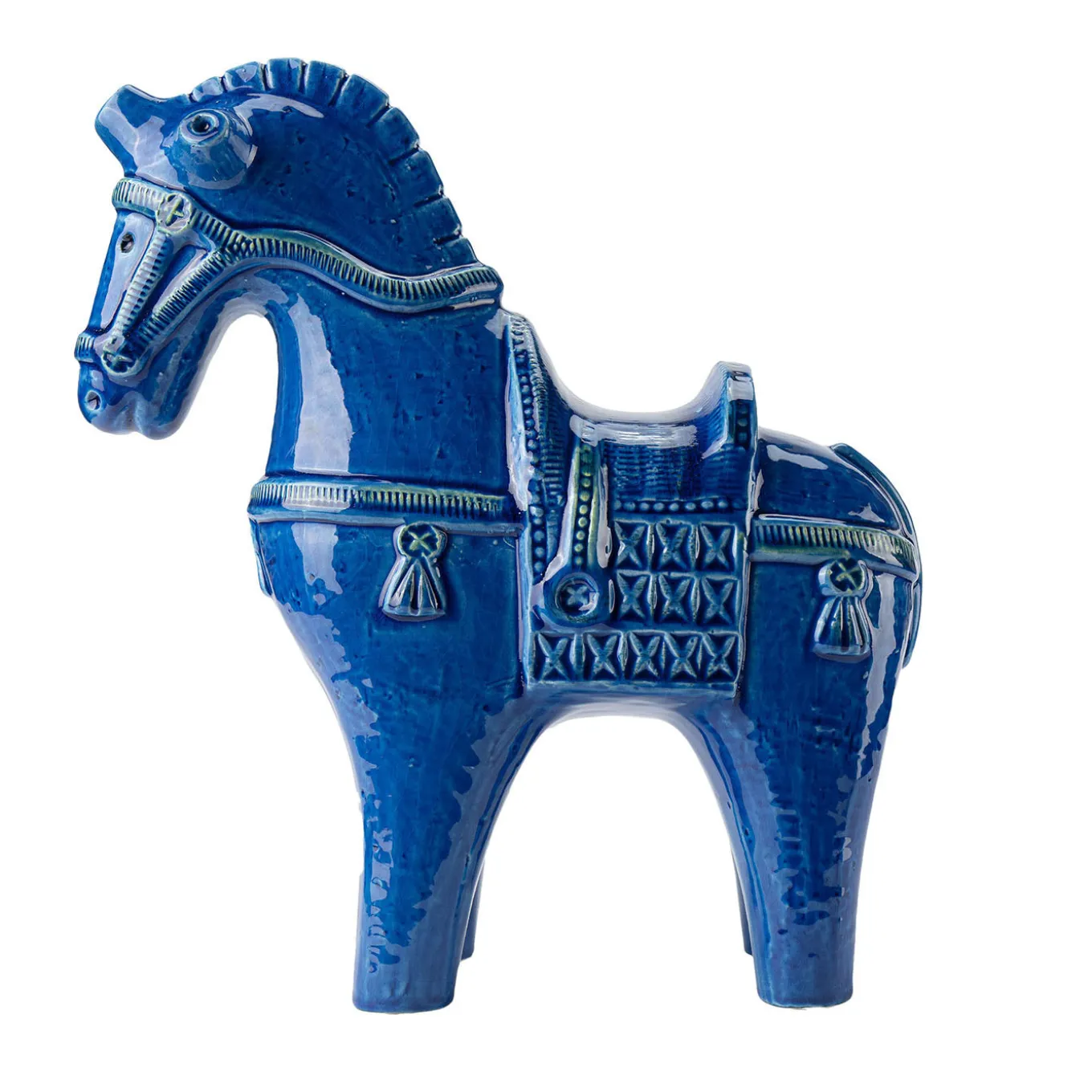 Rimini Blu Standing Horse Figurine by Aldo Londi