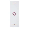 Rinascimento Red-Embroidered White Linen Table Runner