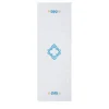 Rinascimento Turquoise-Embroidered White Linen Table Runner