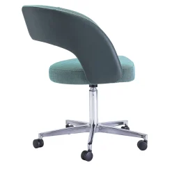 Ring Light Blue Swivel Armchair by Balutto Associati