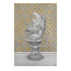 Rinoceronte su piedistallo Drawing