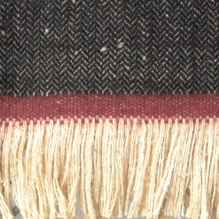 Riptide Fringed Polychrome Blanket