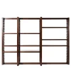 Ritmica Modular Brown Wood Bookcase by Storagemilano