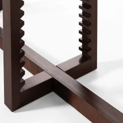 Ritmica Modular Brown Wood Bookcase by Storagemilano