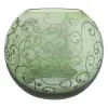Ritmica Spherical Green Glass Vase