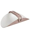Riviera Ash Rose And Oyster Leather Hand Towel Basket