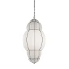 Rivisto Modern Small White Glass Pendant Light