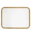 Rochelle Leather & Crochet Placemats Rectangular - Beige