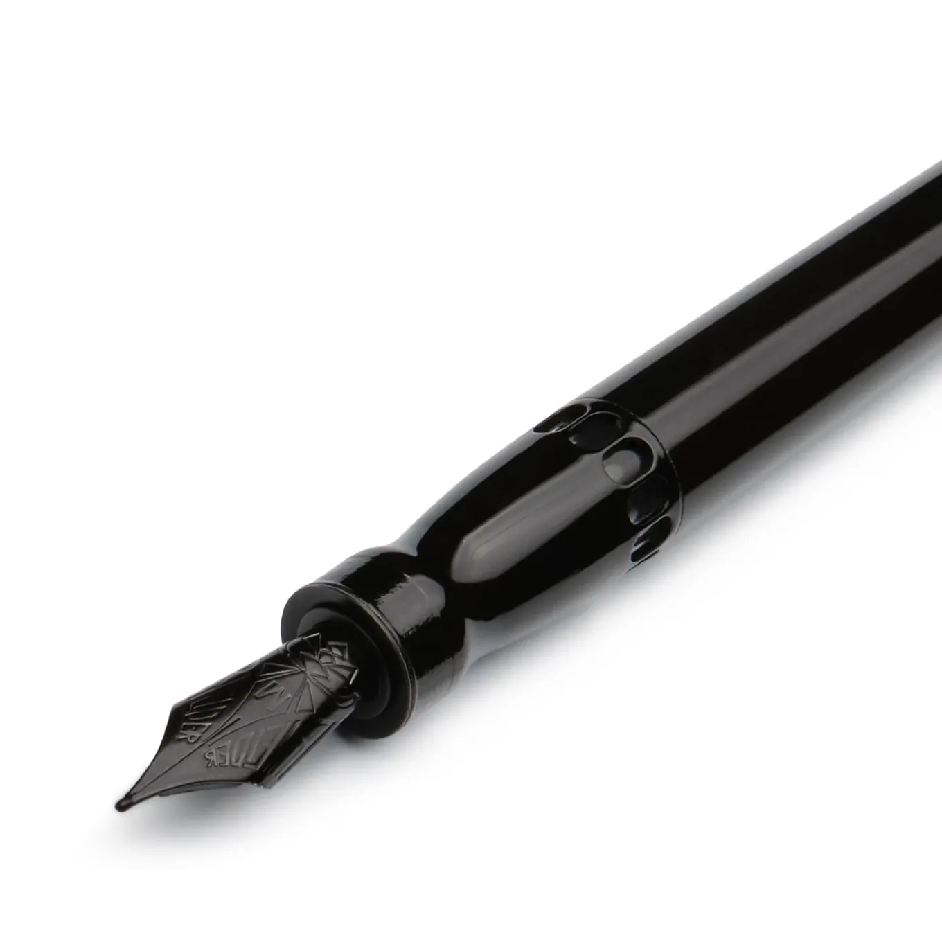 Rock Black Fountain Pen with Black Trims