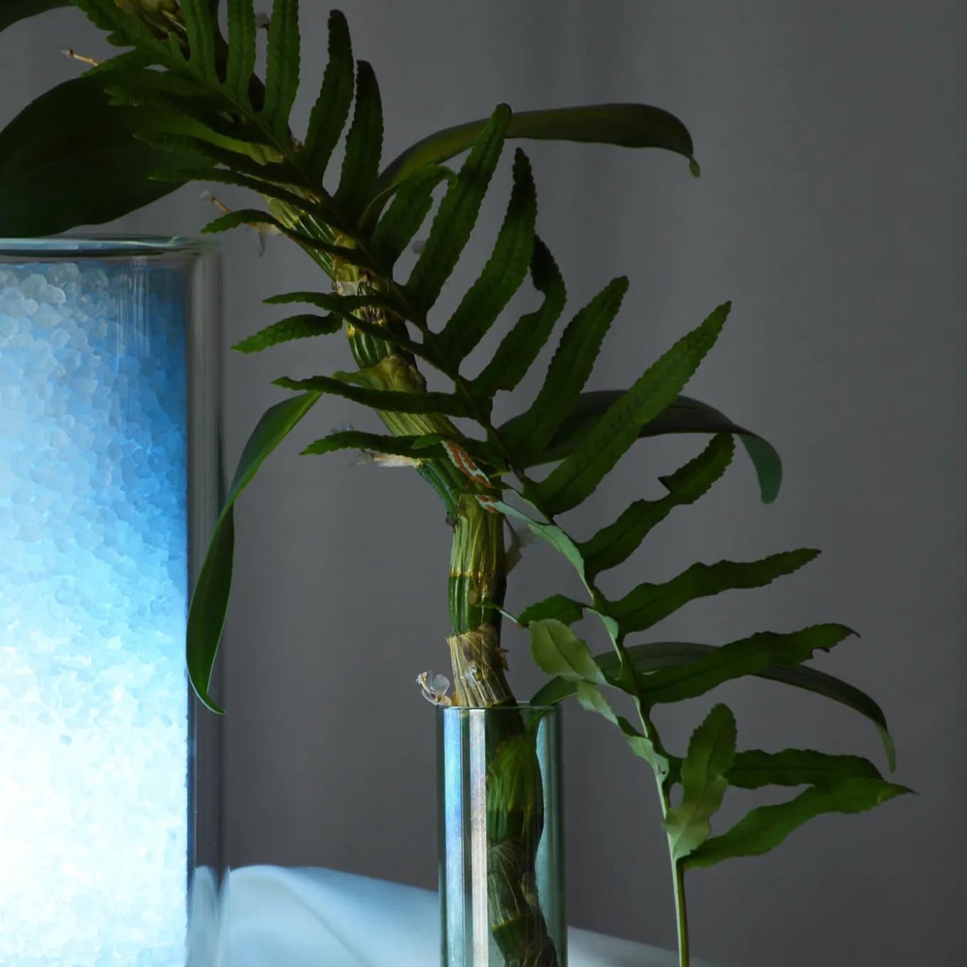 Rocklumìna Spherical XXS Light Blue Table Lamp