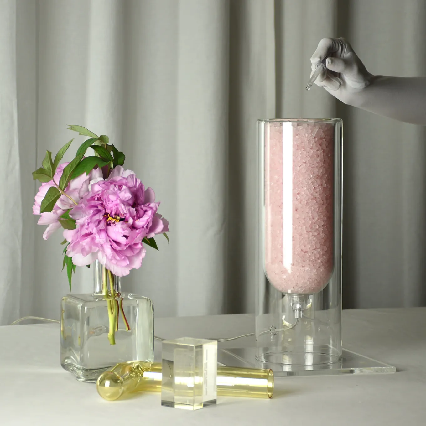 Rocklumìna Spherical XXS Pink Table Lamp