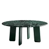 Roger Round Green Marble Dining Table