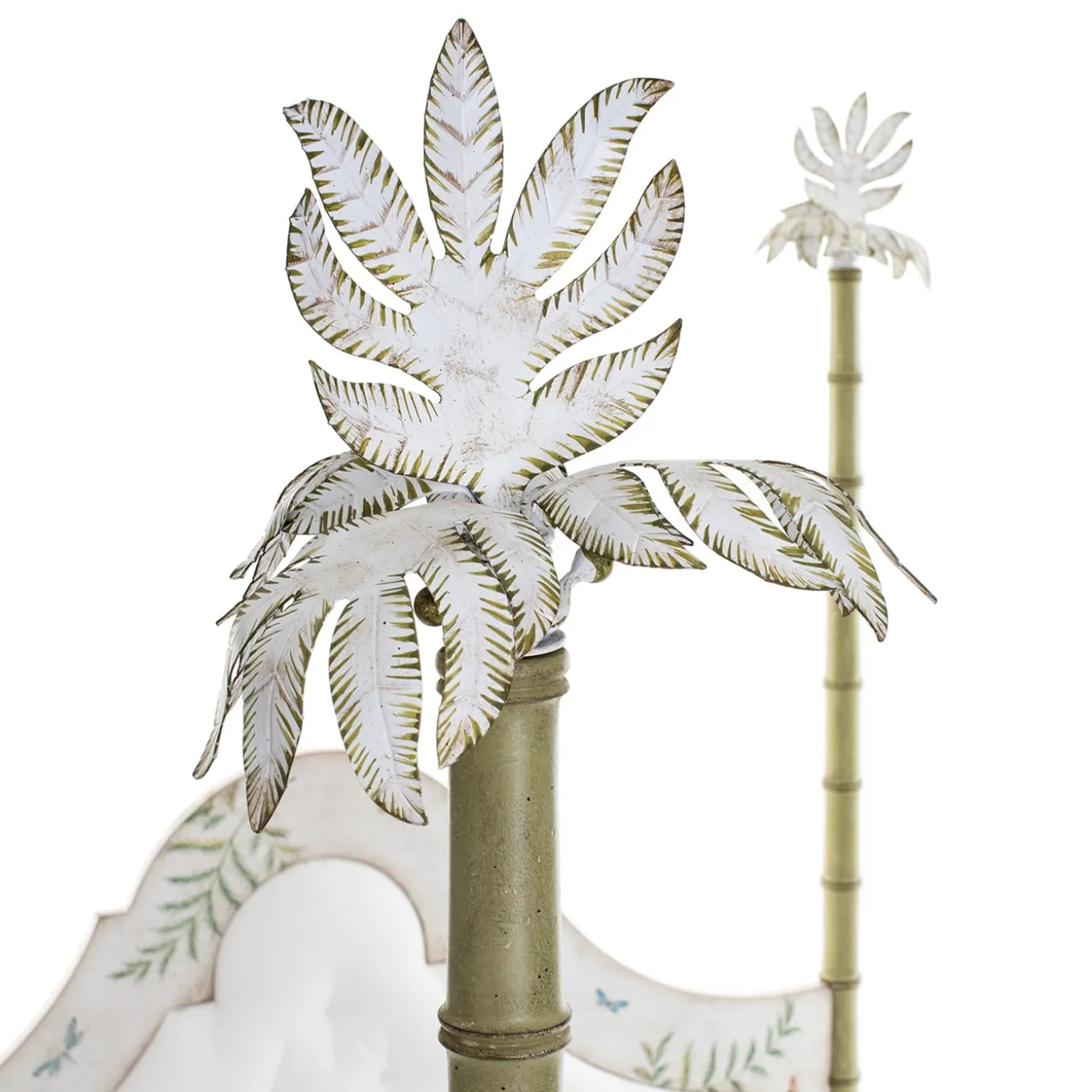 Roma Apple Green Bamboo with Ferns and Butterflies Bed