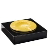 Roma Black and Yellow Ashtray #1