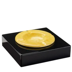 Roma Black and Yellow Ashtray #1