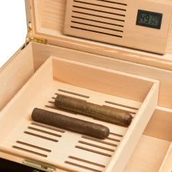 Roma Brown Rosewood Cigar Case