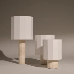 Roma Dodecagon Medium White Table Lamp